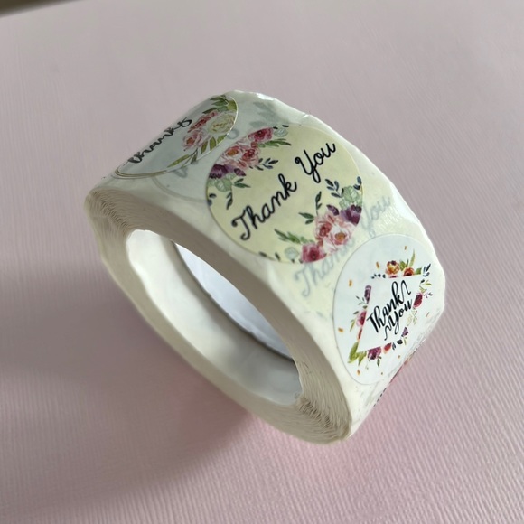 500 pcs Thank You Stickers 1" inch (8 Designs) - Picture 3 of 5